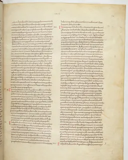 Vivian Bible, Leviticus 3 (folio 67) by Master C. (Vivian Bible illuminator)