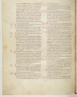 Vivian Bible, Mark 9 (folio 692) by Master C. (Vivian Bible illuminator)