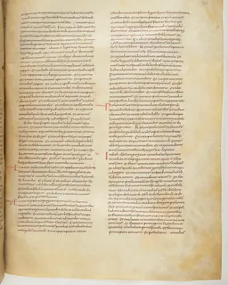 Vivian Bible, Nahum 2 (folio 633) by Master C. (Vivian Bible illuminator)