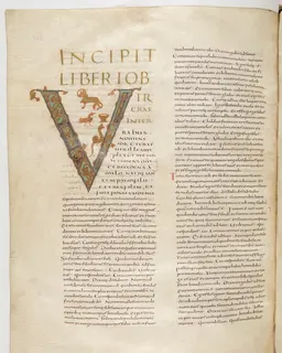 Vivian Bible, Proverbs 6 (folio 420) by Master C. (Vivian Bible illuminator)