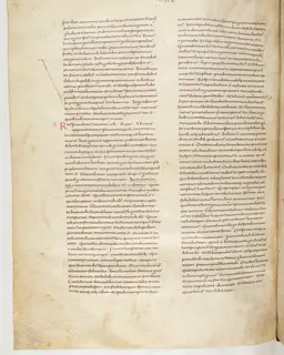 Vivian Bible, Proverbs 9 (folio 422) by Master C. (Vivian Bible illuminator)