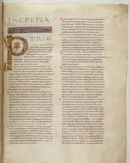 Vivian Bible, Revelation 11 (folio 823) by Master C. (Vivian Bible illuminator)