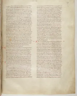 Vivian Bible, Romans 12 (folio 749) by Master C. (Vivian Bible illuminator)