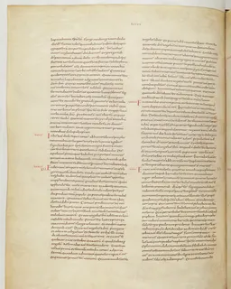 Vivian Bible, Romans 13 (folio 750) by Master C. (Vivian Bible illuminator)