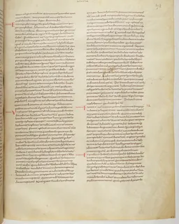 Vivian Bible, Romans 15 (folio 751) by Master C. (Vivian Bible illuminator)