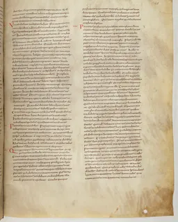 Vivian Bible, Romans 3 (folio 743) by Master C. (Vivian Bible illuminator)