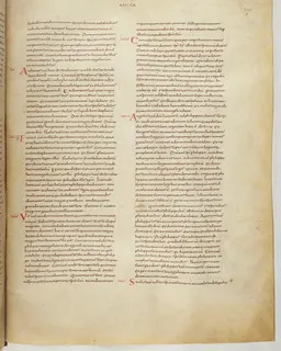 Vivian Bible, Romans 9 (folio 747) by Master C. (Vivian Bible illuminator)