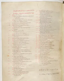 Vivian Bible, Sirach 23 (folio 474) by Master C. (Vivian Bible illuminator)