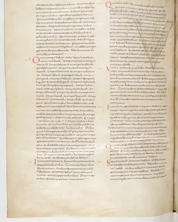 Vivian Bible, Sirach 48 (folio 490) by Master C. (Vivian Bible illuminator)