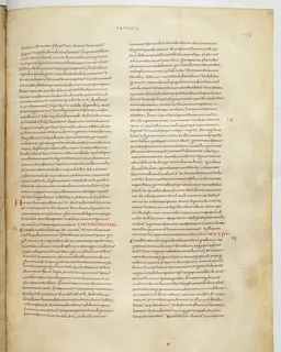 Vivian Bible, Tobit 4 (folio 275) by Master C. (Vivian Bible illuminator)