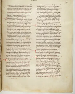 Vivian Bible, Zechariah 10 (folio 645) by Master C. (Vivian Bible illuminator)